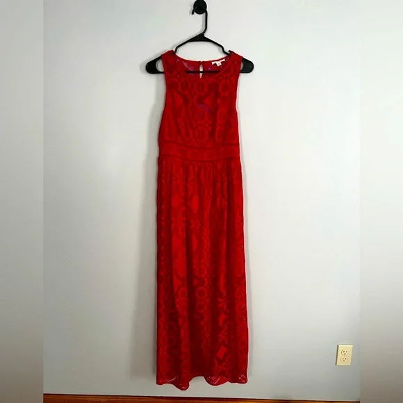 open lace back dress Francesca Maxi Dress – Monkee's of Punta Gorda main image 1